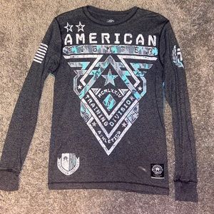 Men’s Buckle American Fighter Long Sleeve Size M